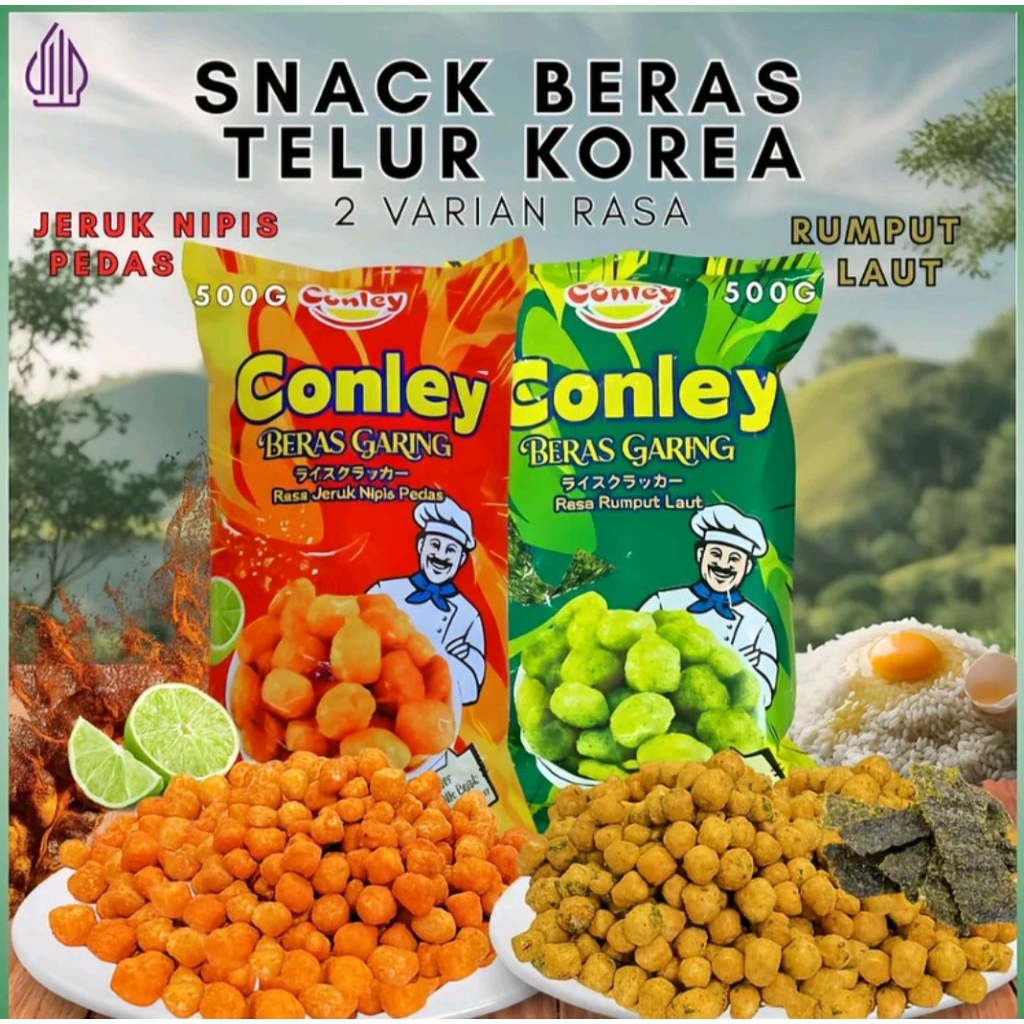 SNACK KOREA BERAS TELUR 500g HALAL Snack Beras Telur Korea