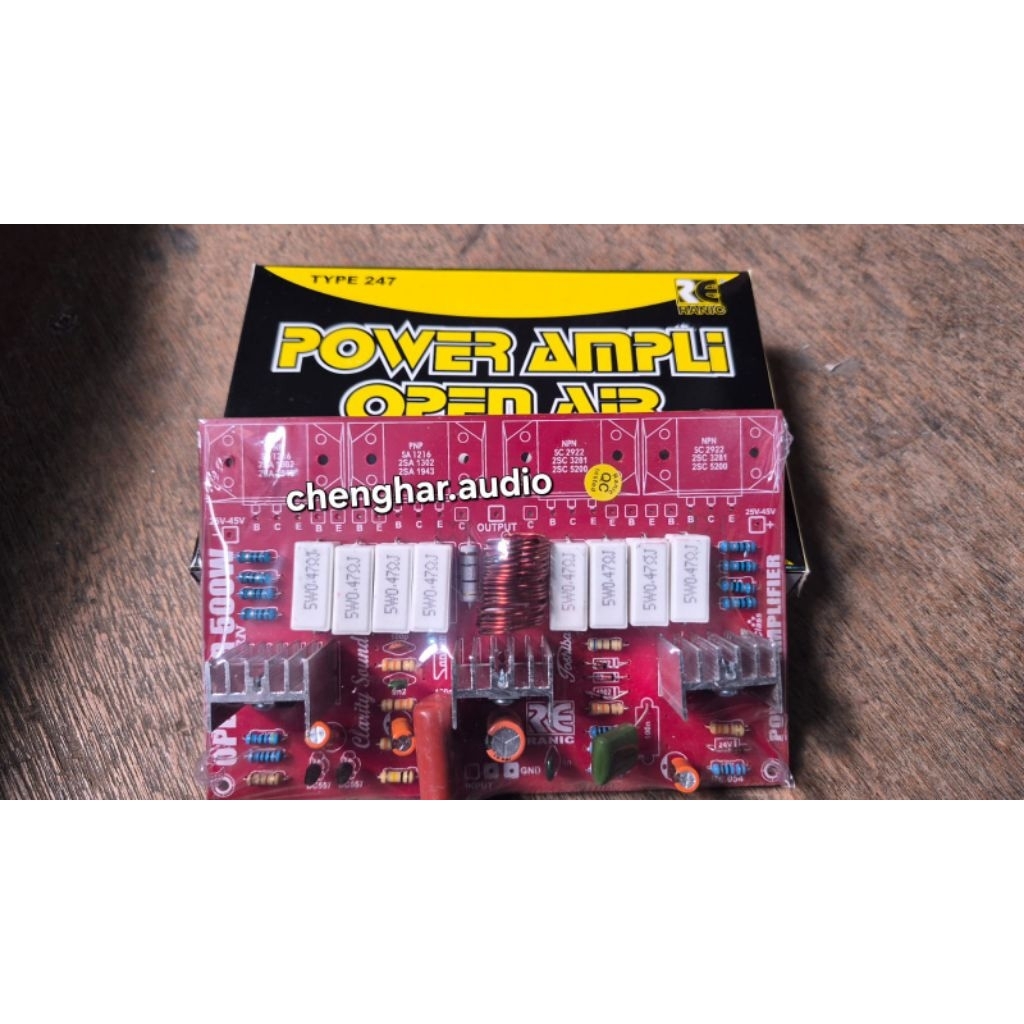 Kit Power Amplifier Open Air 500 Watt Plus Final Sanken