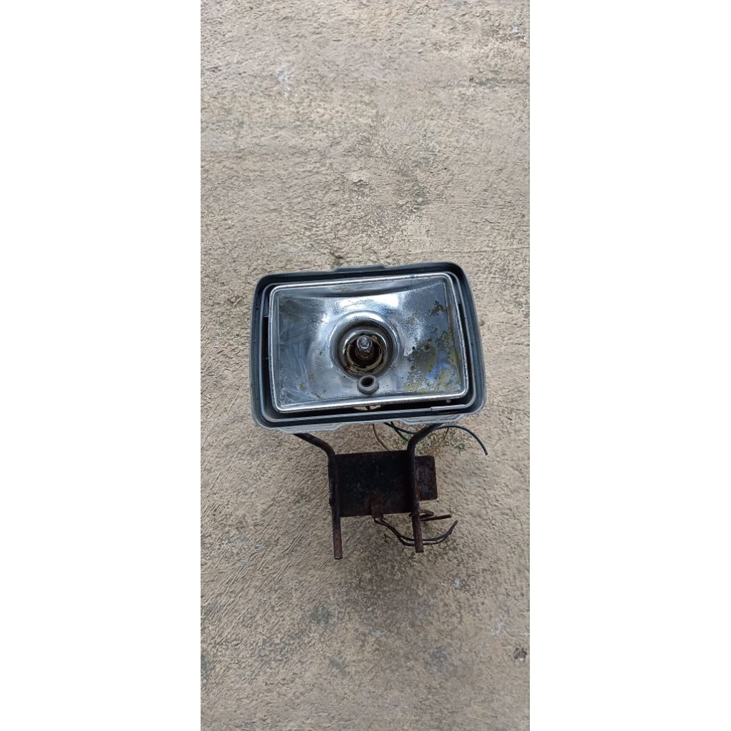 Reflektor headlamp lampu depan honda gl pro gl max new tech set dudukan lampu original