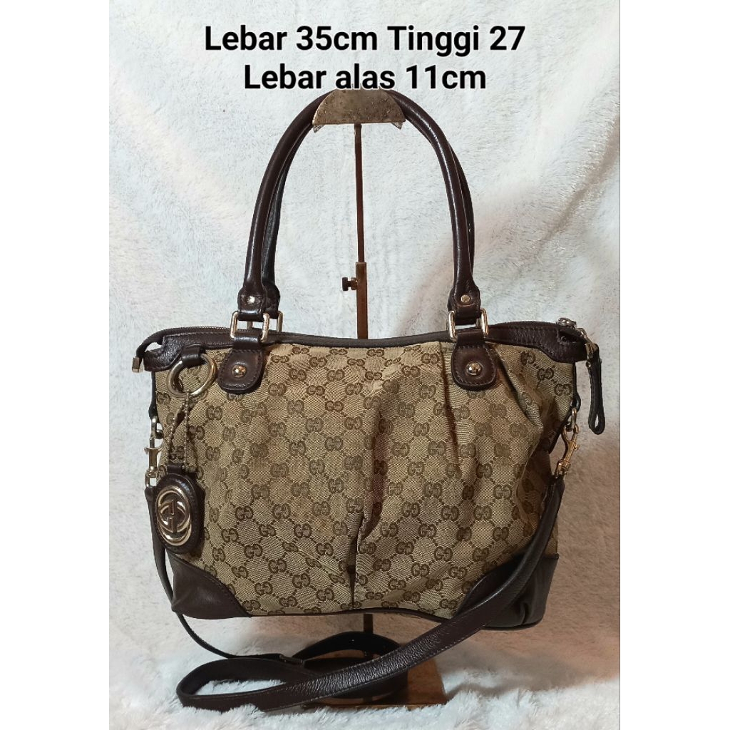 Tas Preloved Second Gucci* Gucong GG Canvas Sukey