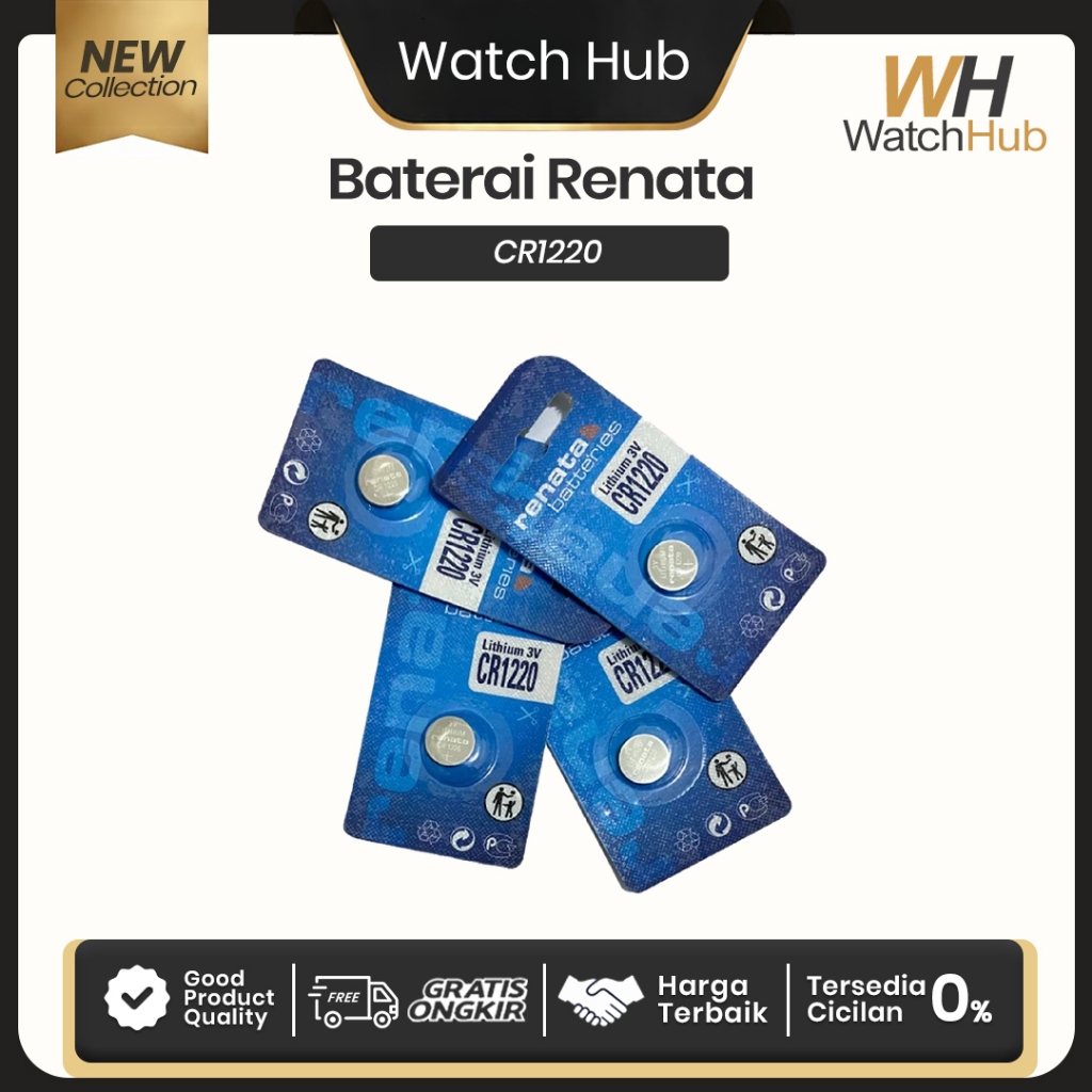 Baterai RENATA CR1220 CR 1220 Battery RENATA CR1220 CR 1220 Batre RENATA CR1220 CR 1220 3V Original