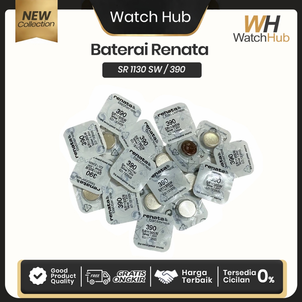 Baterai RENATA 390 Renata SR1130SW Renata 1130 SR1130 Renata 390 / SR 1130 SW Original