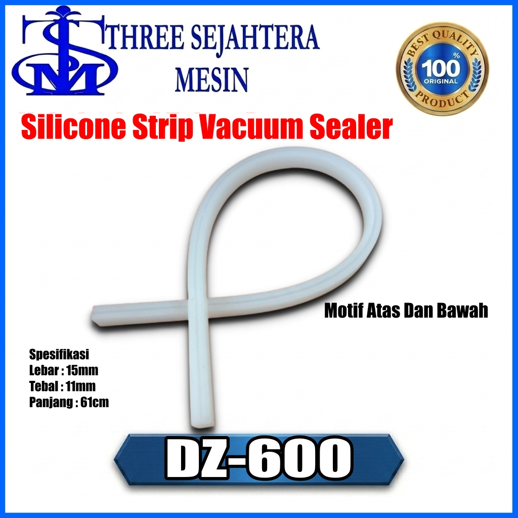 Silicone Strip Vacuum Sealer Karet DZ 600 Bantalan Press Pemanas Vacuum