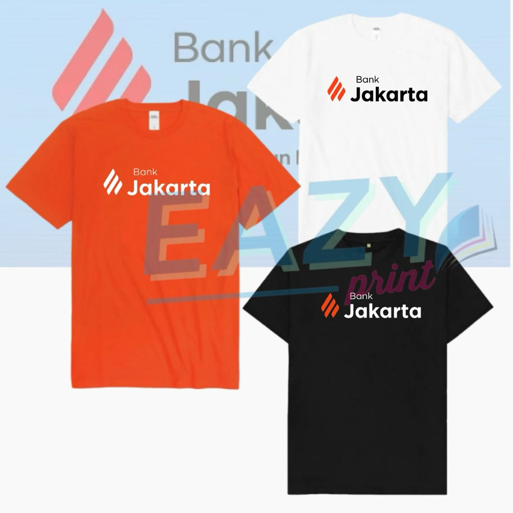 SERAGAM KAOS BANK JAKARTA BAJU STAFF KARYAWAN KCU KCP BANK DKI NEW LOGO KANTOR PUSAT CABANG