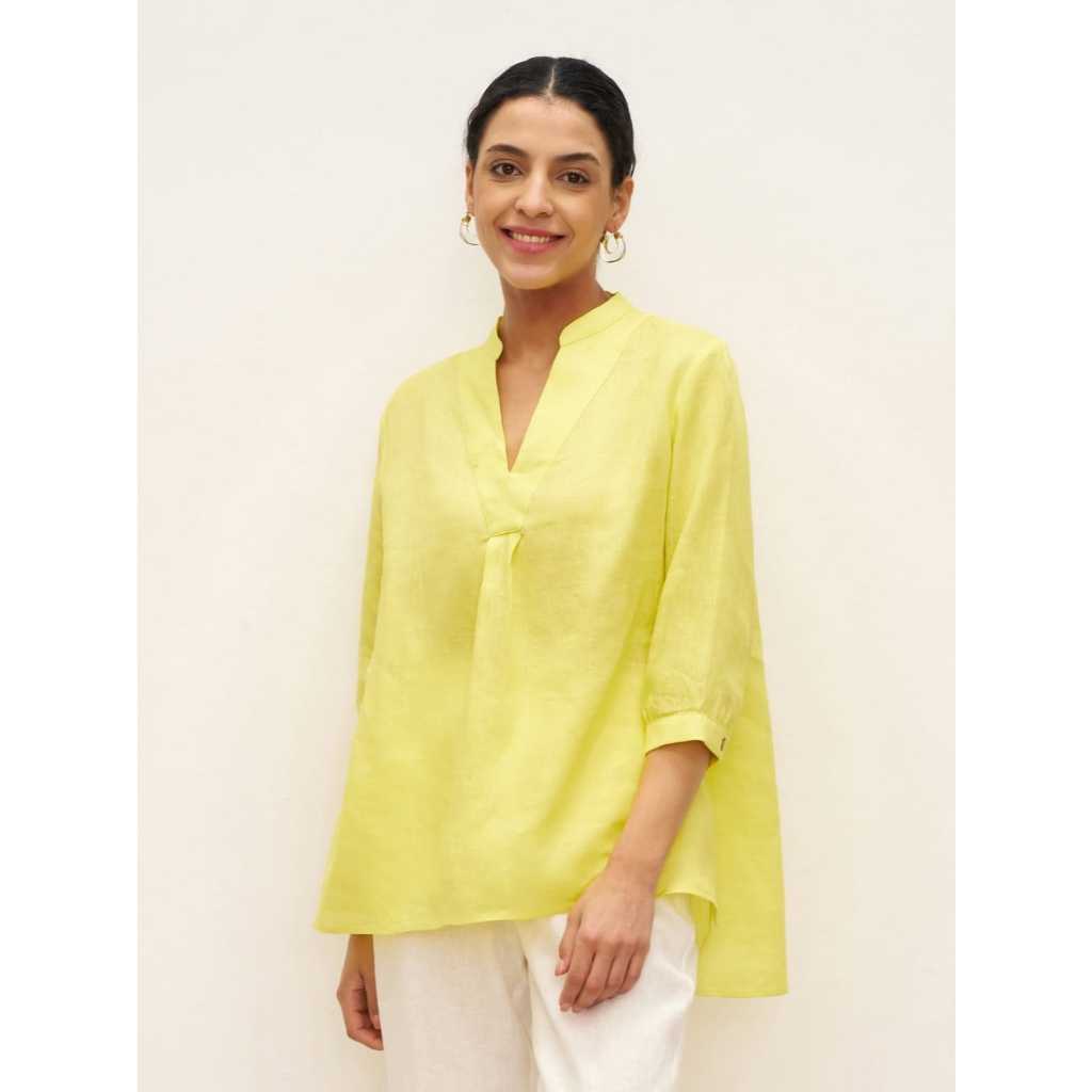 NAYYARA ALIYA LINNEN BLOUSE - KEMEJA LINNEN WANITA - LINNEN BLOUSE TERBARU -KEMEJA WANITA