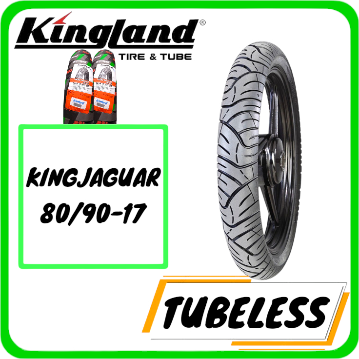 BAN TUBELESS KINGLAND KING JAGUAR 80/90-17