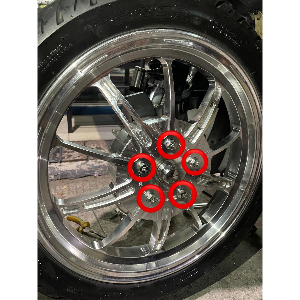BAUT VELG BELAKANG VND X1R PREMIUM ( 4 BAUT ) ORI HENG PROBOLT ALL HONDA YAMAHA MATICK  PCX VARIO MI