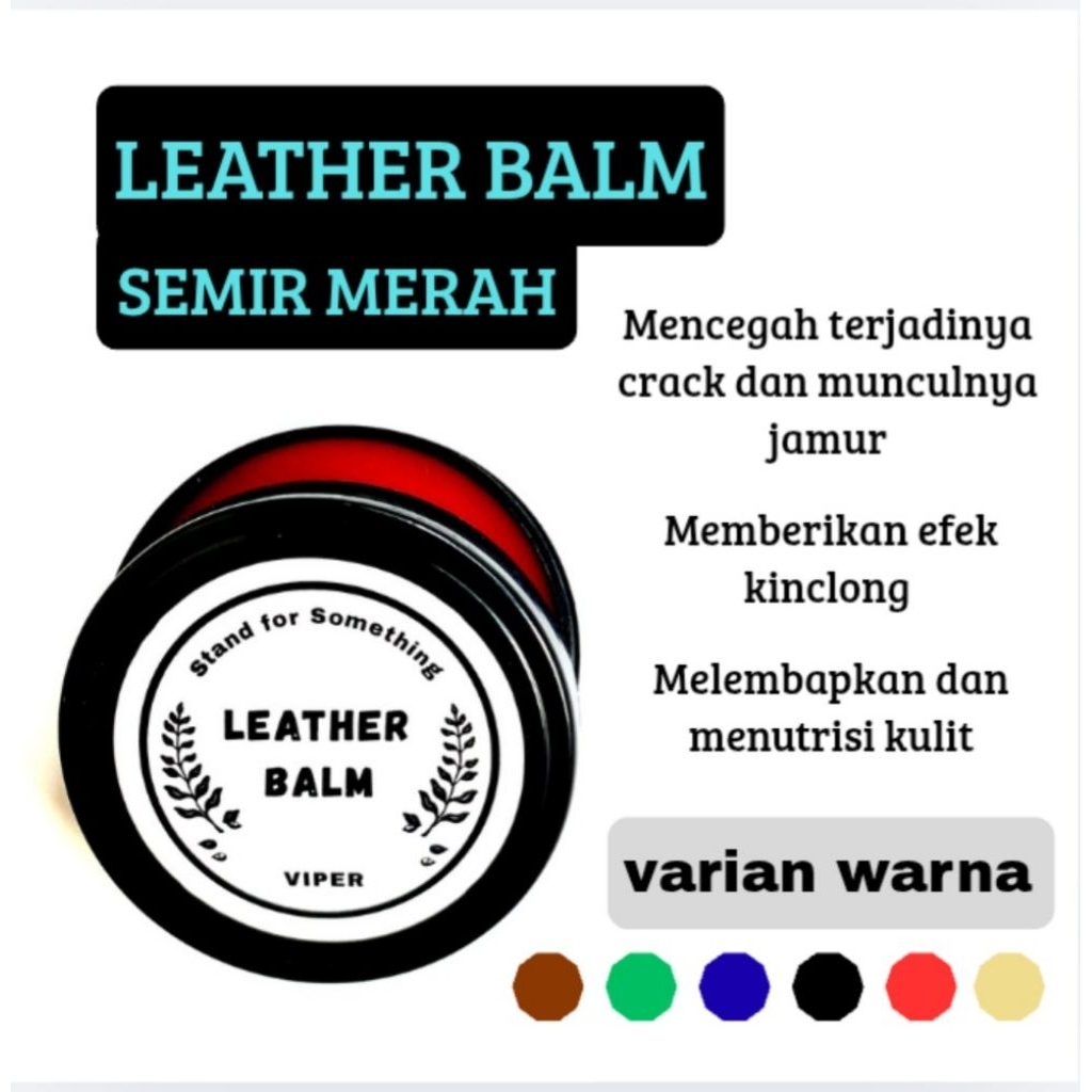 semir merah/leather balm/wonder balsam/mink oil untuk perawatan tas, sepatu, jaket, dompet dan produ