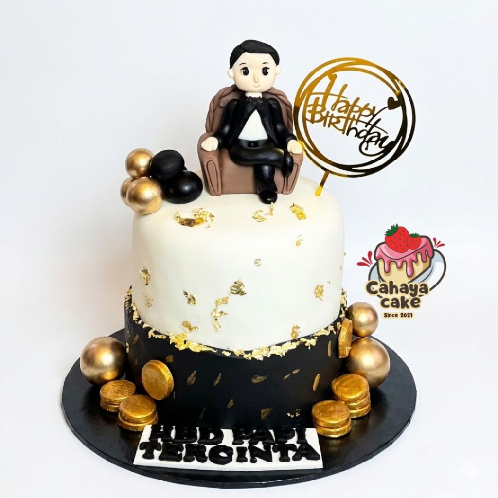 Big Boss Birthday Cake / Kue Ulang Tahun Suami / Kue Ultah Untuk Bos / Man Cake