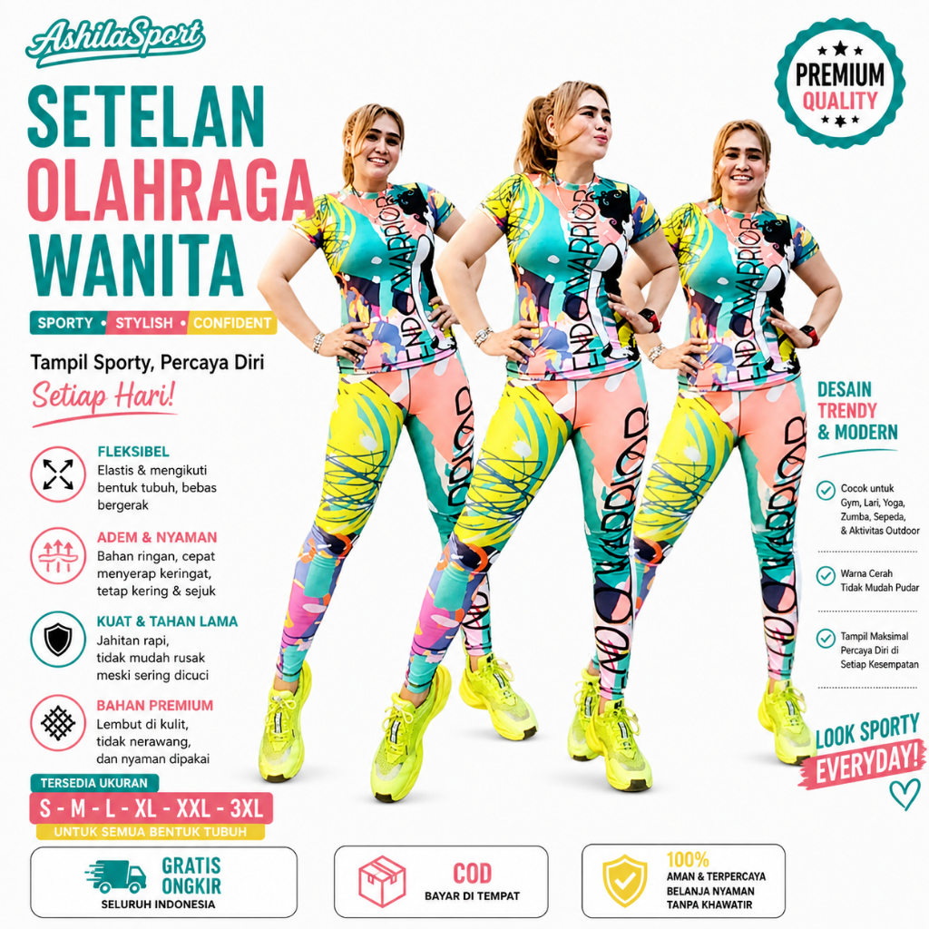STELAN OLAHRAGA WANITA SXB SPORT WARIORS