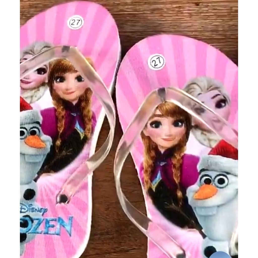 Sendal wanita motif frozen elsa