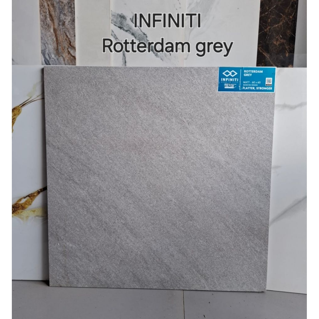 granit lantai keramik dinding 60x60 motif abu/ matt