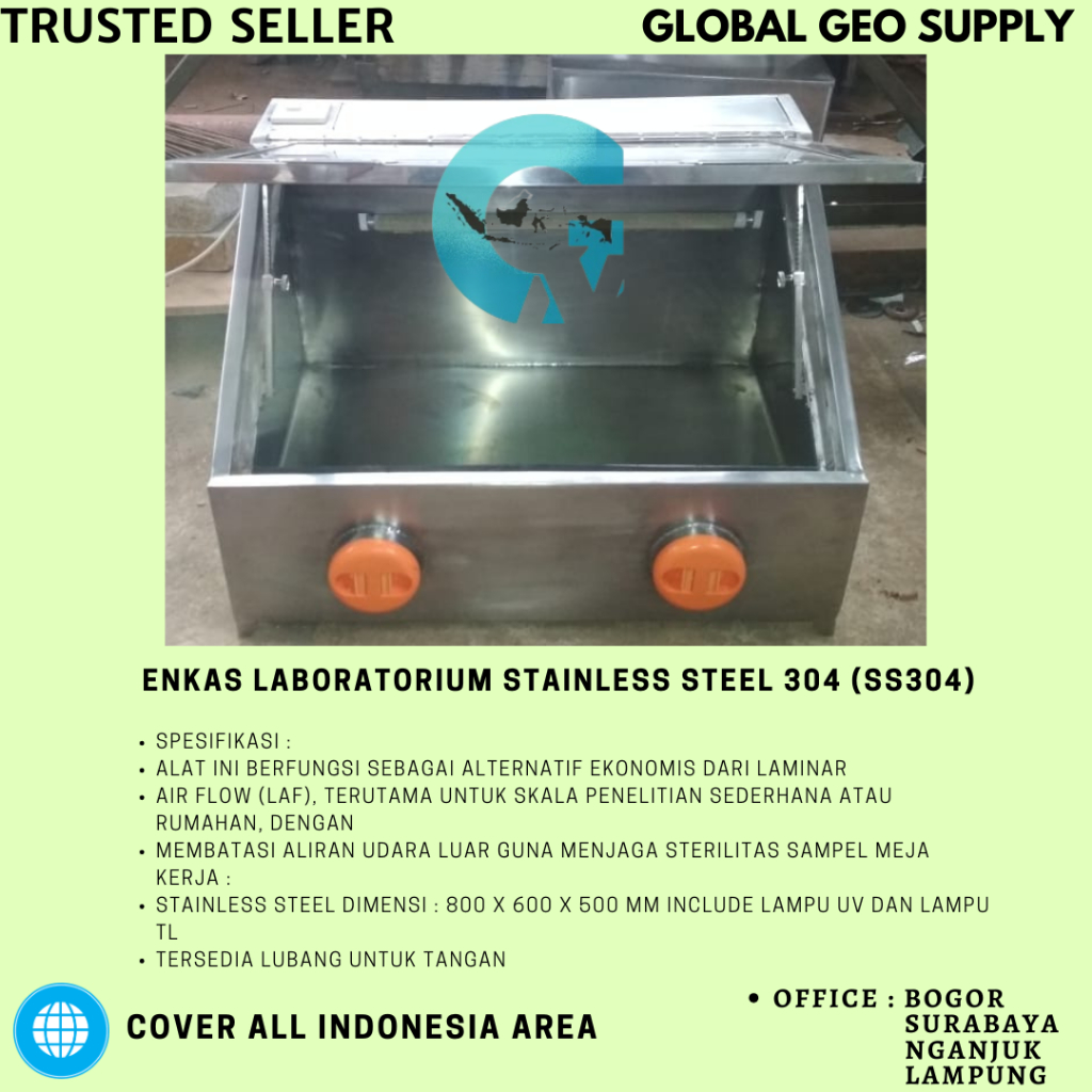 ENKAS LABORATORIUM STAINLESS STEEL 304 (SS304)