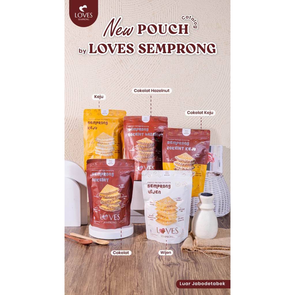 KEMASAN POUCH KANTONG | Semprong Loves | Loves Semprong | Kue Semprong Isi ViraL