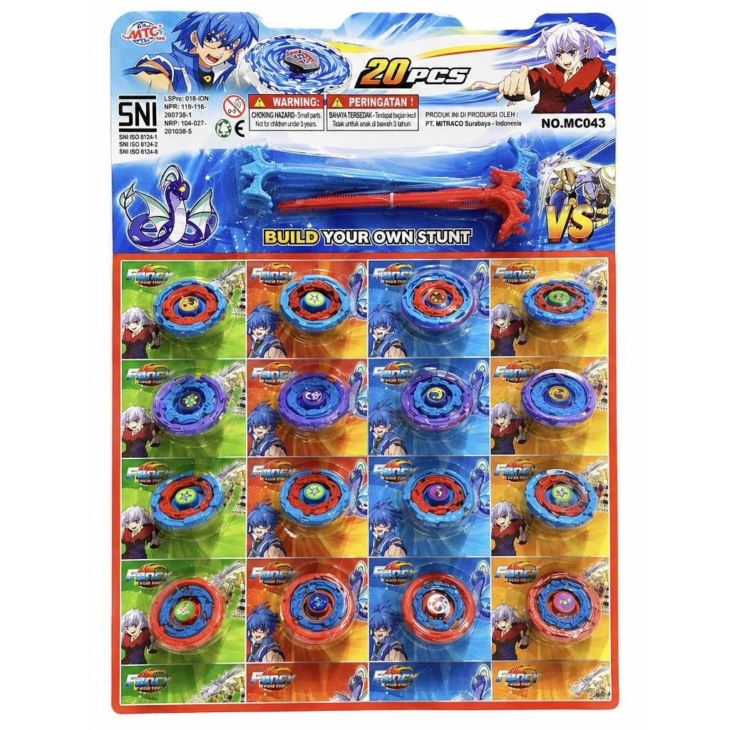 5pcs / gangsing metal / mainan gangsing tarik / gangsing warna / mainan gangsing viral