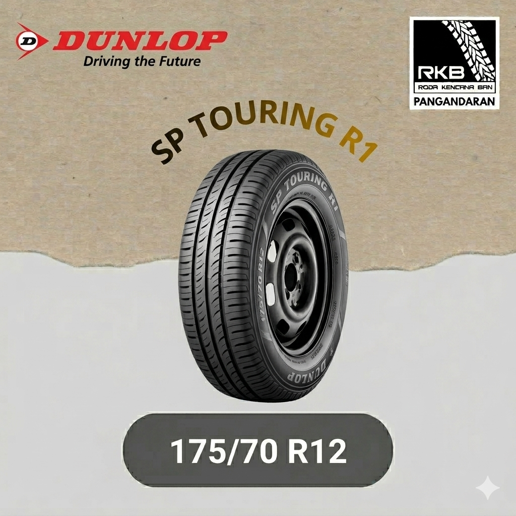Ban Baru - Merk Dunlop Ukuran 175/70 R12 TOURING R1 | Ban Mobil Karimun, Carry, Mini Bus
