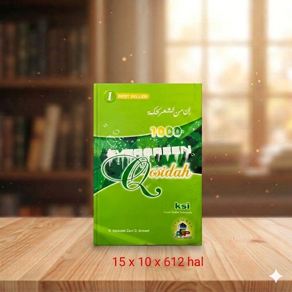 1000 EVERGREEN Qosidah Buku Kumpulan Sholawat/Shalawat Nabi & Qasidah Banjari maulid Diba' Burdah