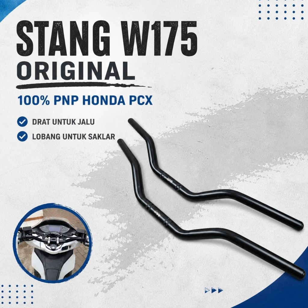 Stang PCX 150 160 Model Jets2Wheel Thailand Besi Black Coating Variasi Ceper Medium Tinggi