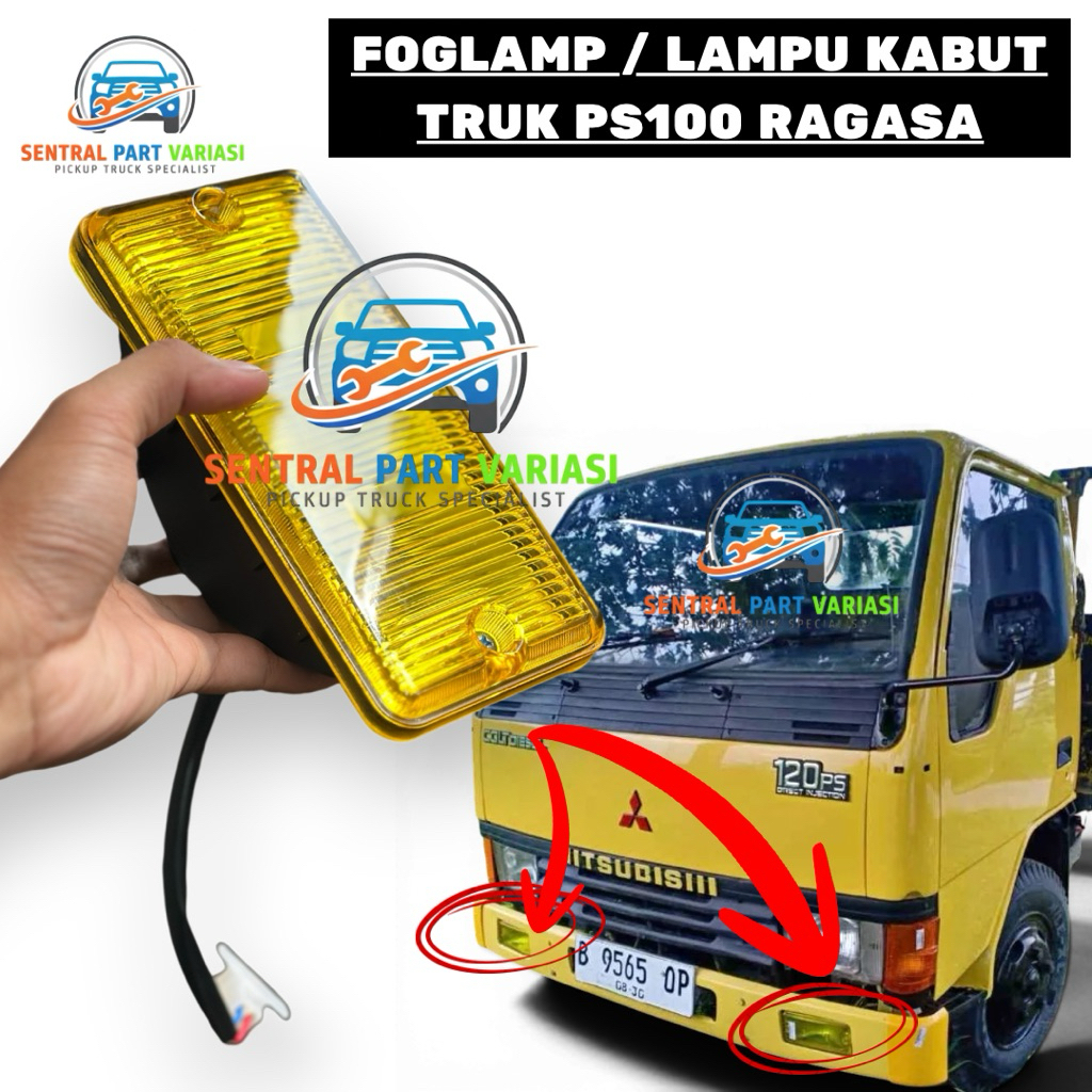 FOGLAMP LAMPU KABUT TRUK PS100 RAGASA / LAMPU BEMPER PS 100 RAGASA / LAMPU KABUT PS100 RAGASA / FOGL