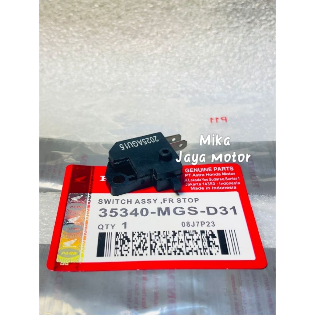 Switch Rem depan kanan MGS-D31 Honda Vario 125 fi old Vario 125 esp LED Vario 150 LED old