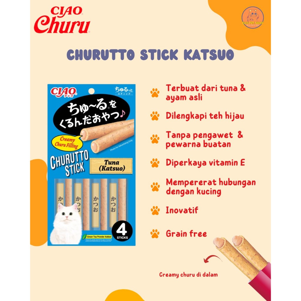 CIAO CHURUTTO STICK / SNACK KUCING CREAMY STICK / CAT TREAT ORIGINAL