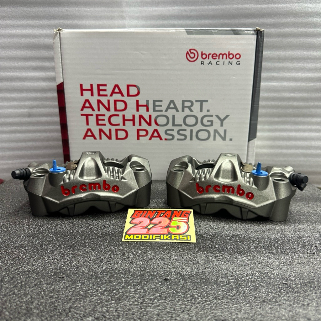 Kaliper Brembo Radial Monoblok GP4RX P108mm Set Kanan-Kiri Original Brembo Italy
