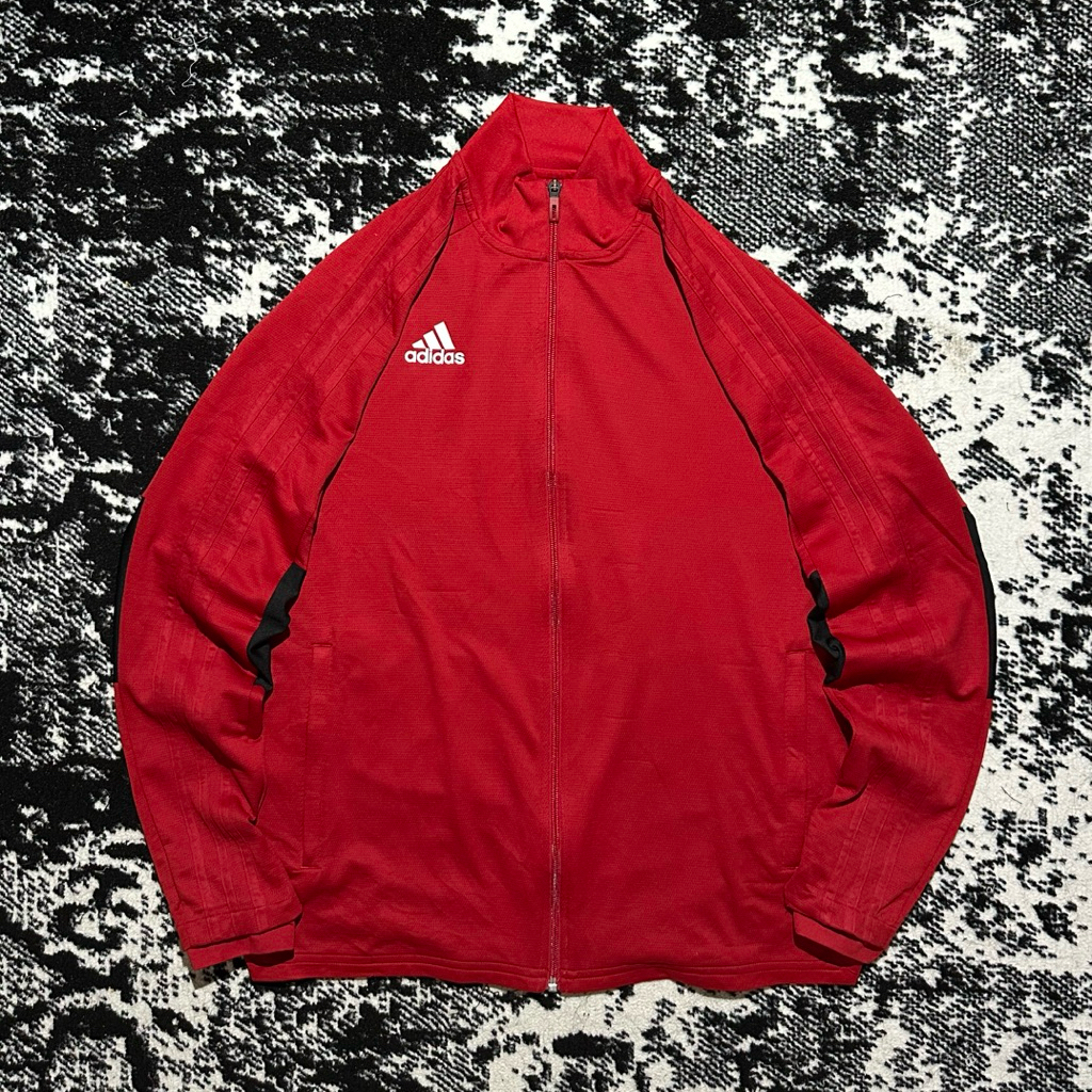 Tracktop Adidas Vintage Colourblock Red colour 90's