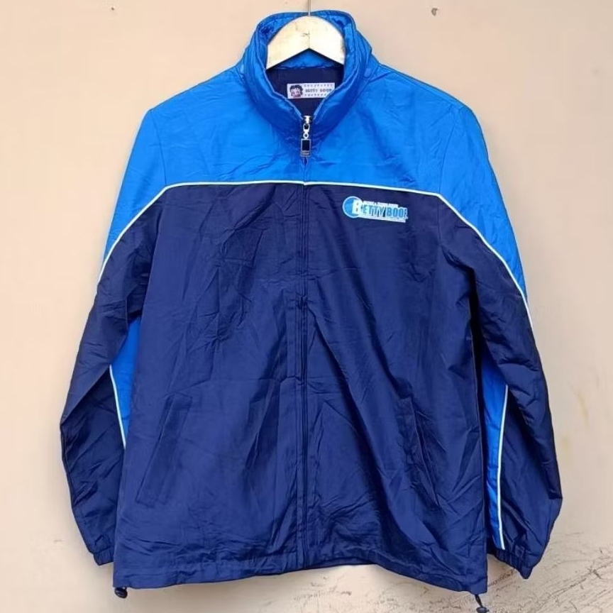 Jacket betty boop windbreaker vintage colorblock