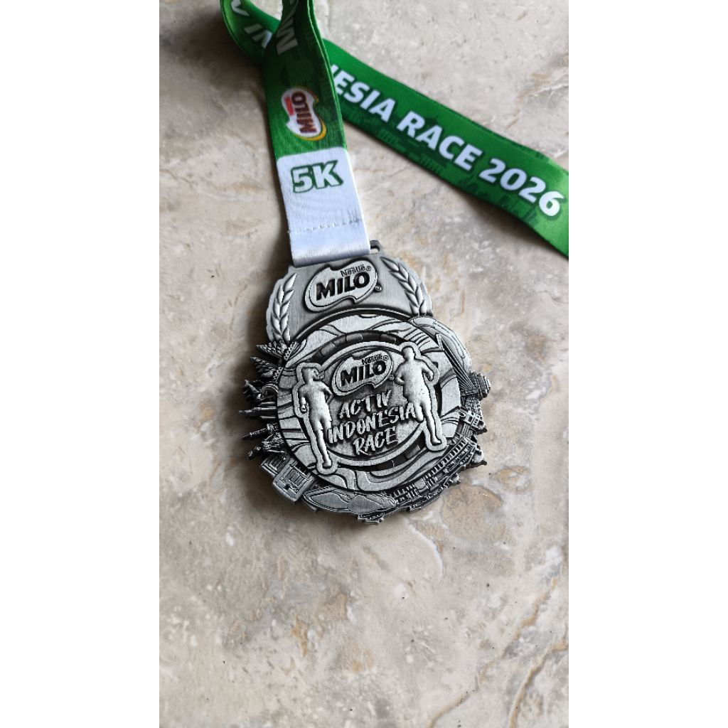 Medali Finisher Event Running Milo Activ Indonesia Race Run 2026