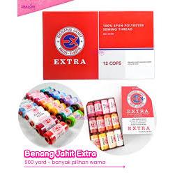 Benang jahit extra 500 yards harga satuan