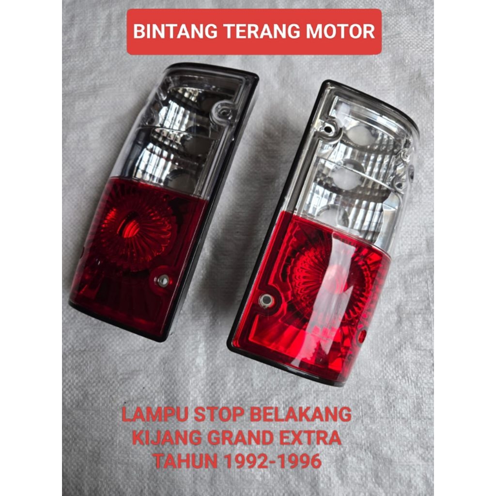 LAMPU STOP BELAKANG UNTUK MOBIL KIJANG GRAND EXTRA TAHUN 1992-1996 (SET)