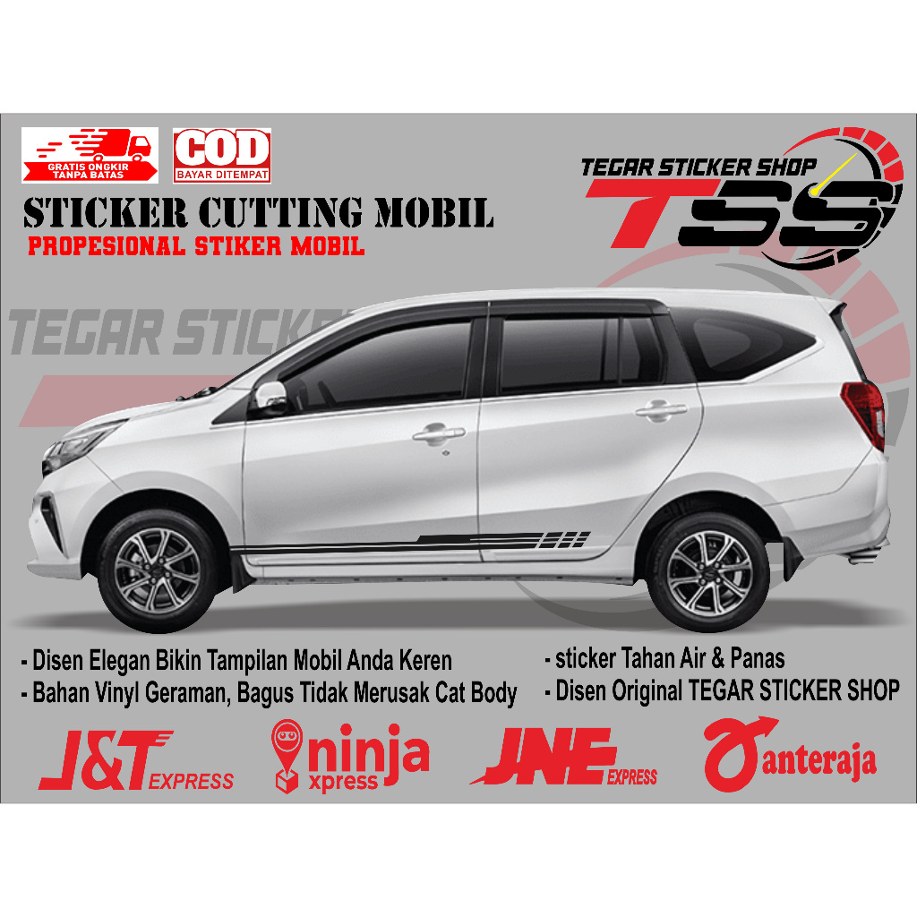 sticker mobil sigra sticker mobil daihatsu sigra stiker mobil sigra keren sticker variasi body mobil