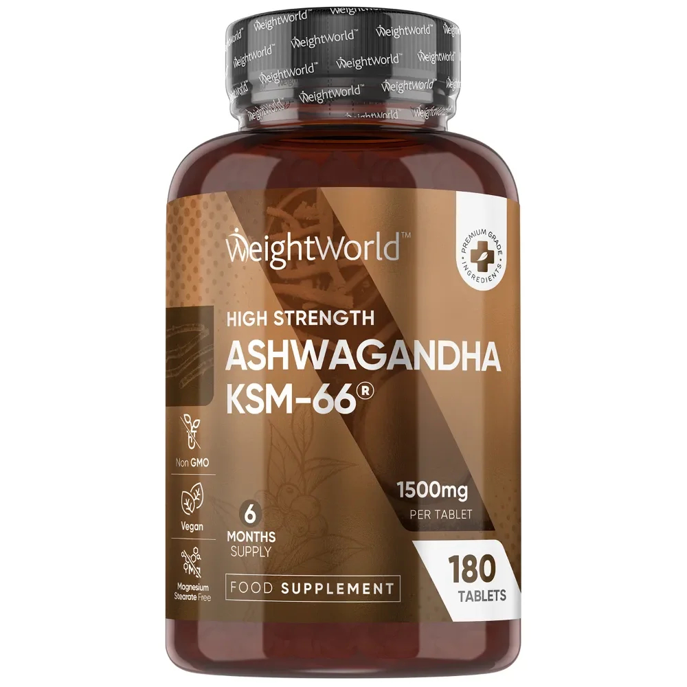 PREORDER [PO] ASHWAGANDHA KSM-66 180 TABLETS (WeightWorld UK)