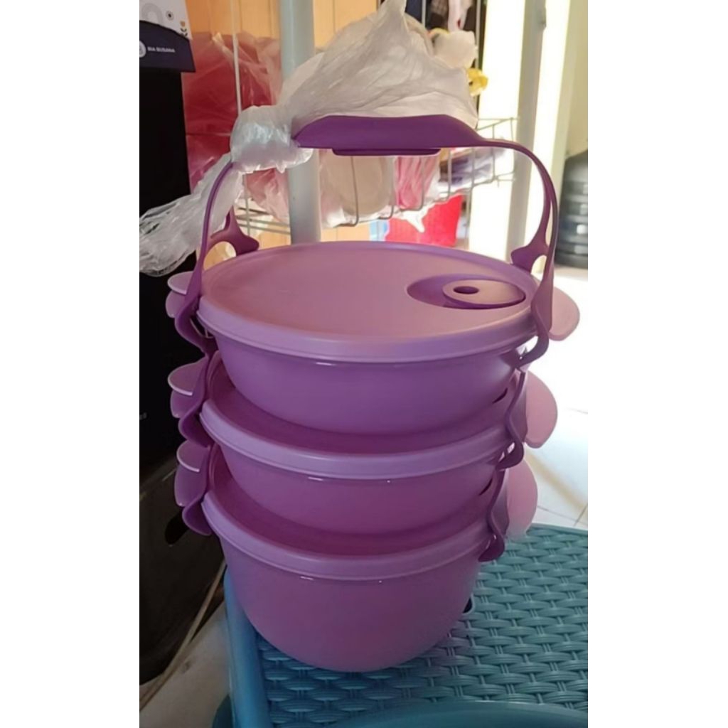 rantang CAB 3 susun CTG 2 susun new Tupperware original