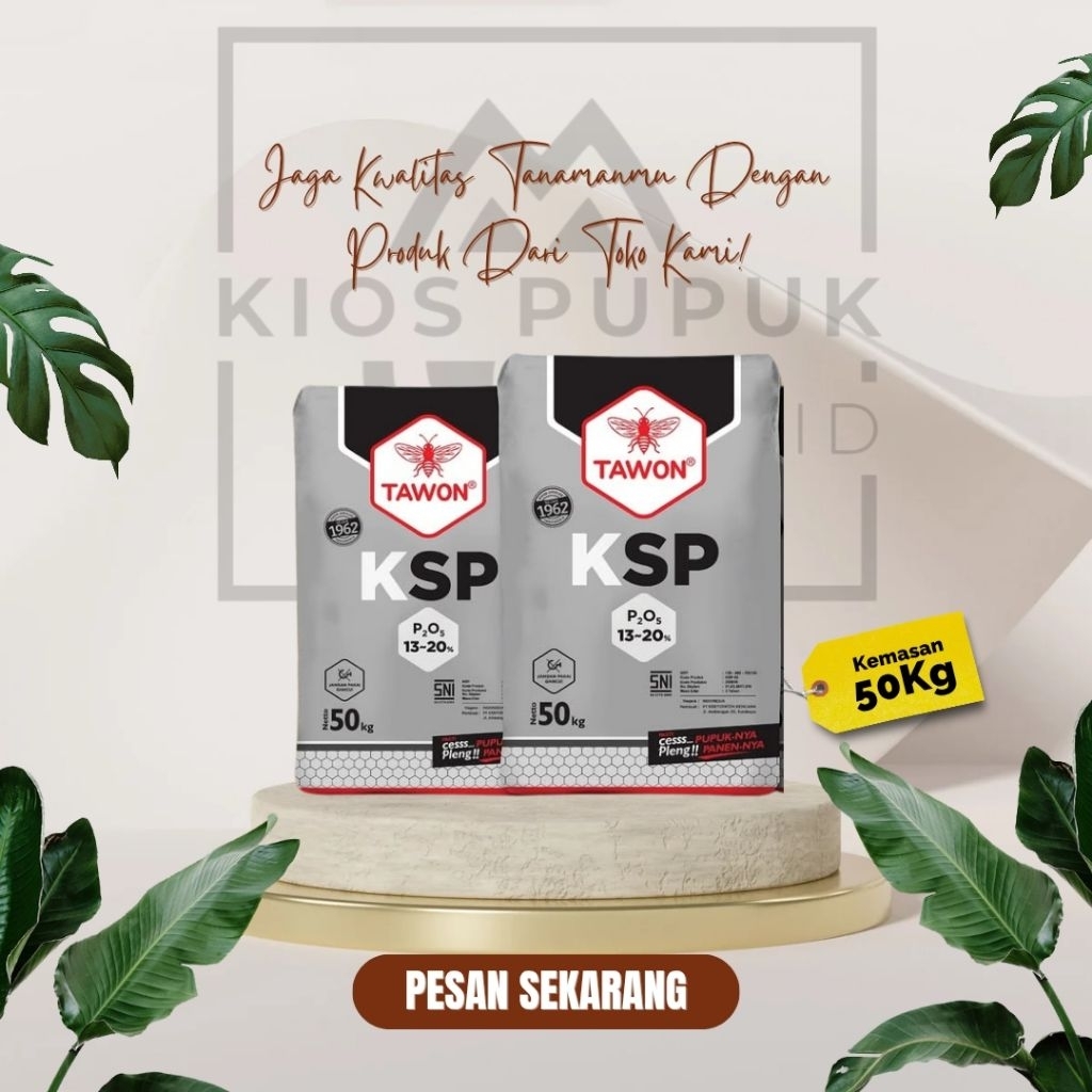 Pupuk KSP Tawon 50Kg Original/Pupuk Tanaman/Pupuk Padat/Pupuk Anorganik/Pupuk Kimia