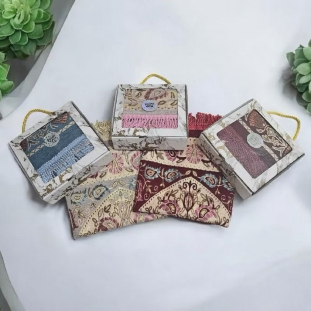 Souvenir Sajadah Turkey tambang Midi  / hampers sajadah turkey tambang / grosir sajadah