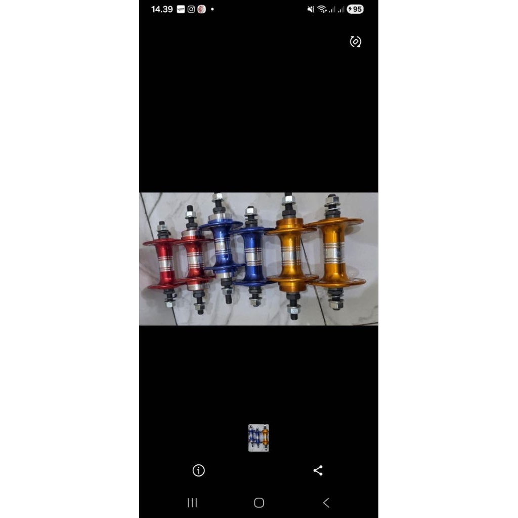 Bos Almini 36 / hub sepeda 36 bearing warna