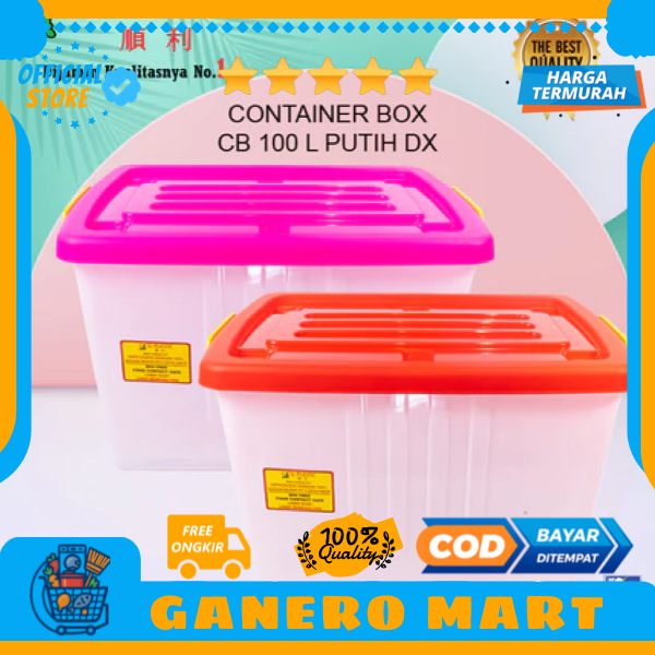 Kontainer Box Tebal Plastik Beroda 100-128 Liter SL Plastic