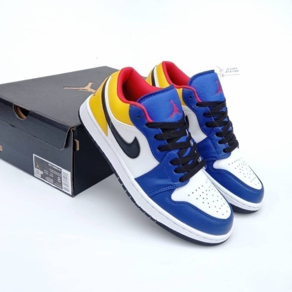 FKSNKRS Sepatu Sneakers Air Jordan 1 Low Deep Royal Blue