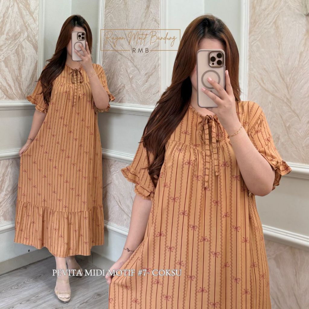Pevita Midi Dress Rayon By RMB