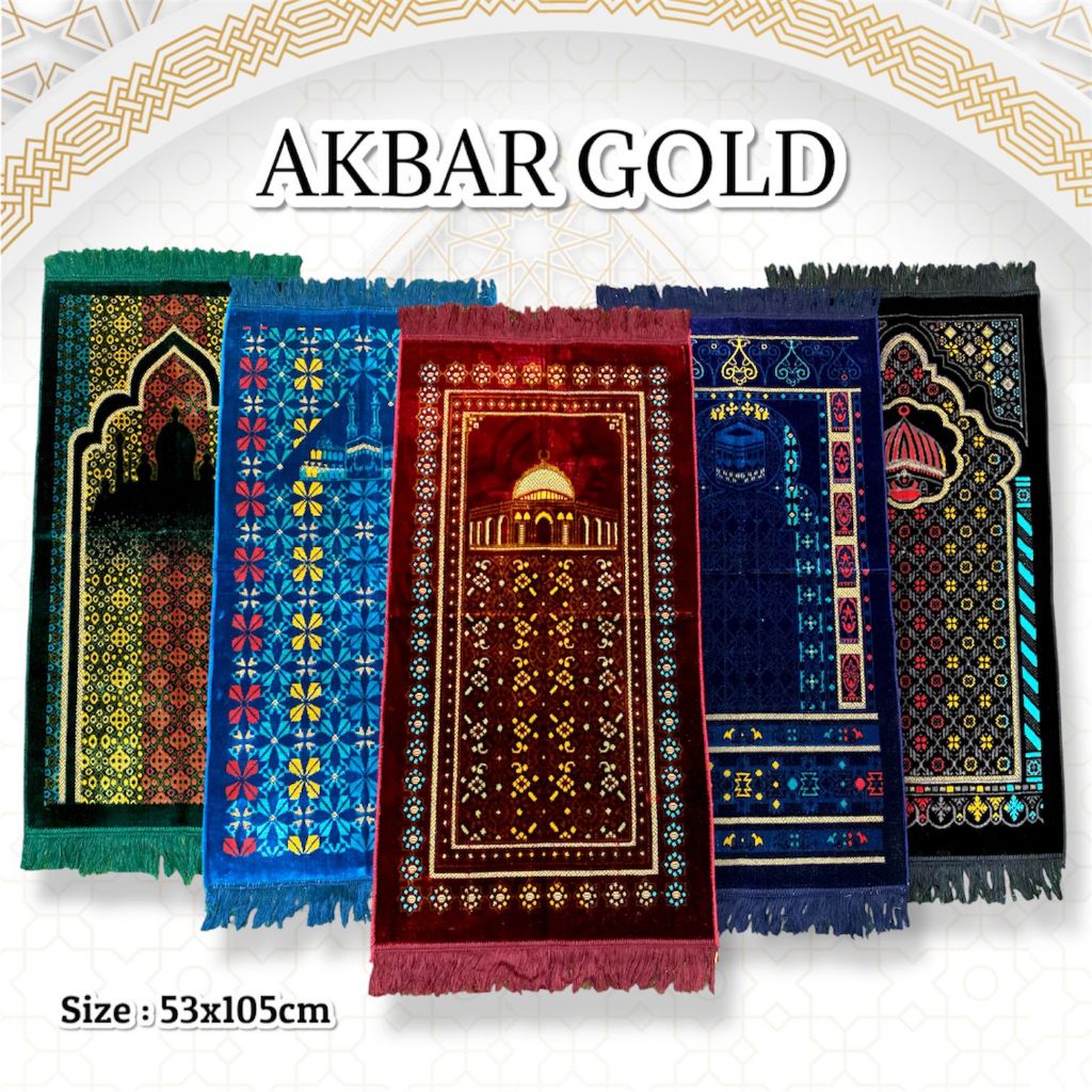 Sajadah Al Arabia|Ar Rahman Gold Midi/Tanggung Termurah
