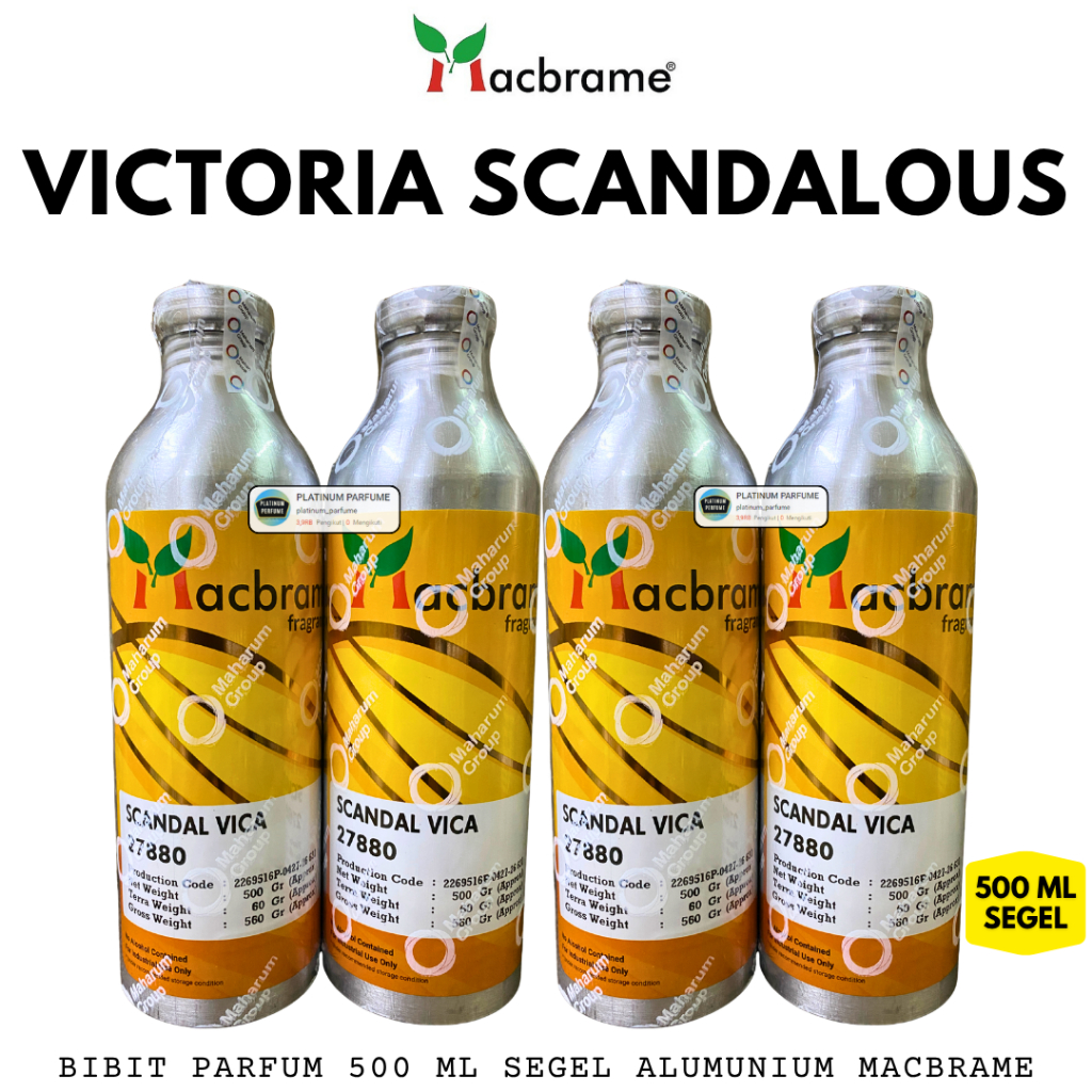 VICTORIA SCANDALOUS ( 500 ML SEGEL ) SCANDAL VICA MACBRAME - PERFUME Murni Tahan Lama - Scandalous L