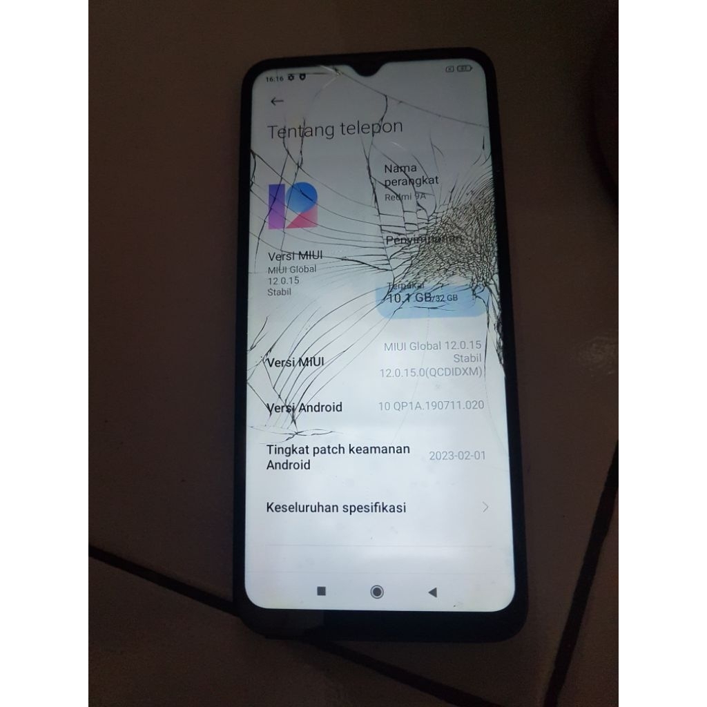 LCD & Touchscreen & Frame Xiaomi Redmi 9A [Minus Retak]