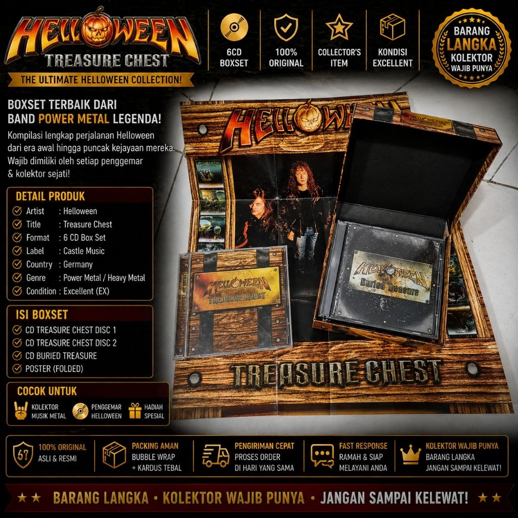 HELLOWEEN - Treasure Chest CD Rock Metal