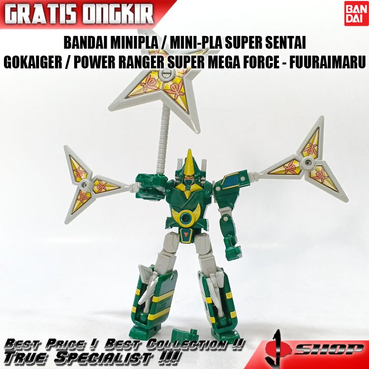 BANDAI MINIPLA / MINI-PLA SUPER SENTAI GOKAIGER / POWER RANGER SUPER MEGA FORCE - FUURAIMARU BND399