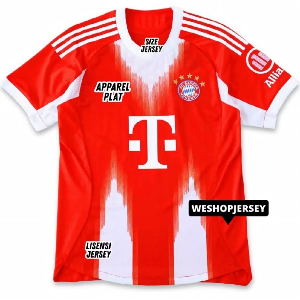 PLAYER ISSUE jersey bayern home terbaru 25/26 full patch sablon nama nomor punggung nameset