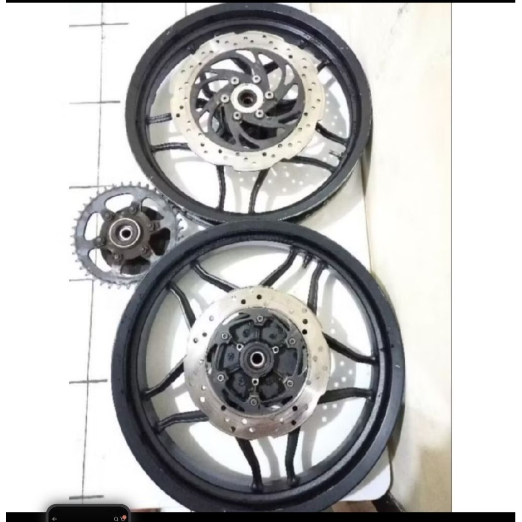 Velg pelek Fullset Bajaj Pulsar 200NS Berikut Napgir / Original Copotan