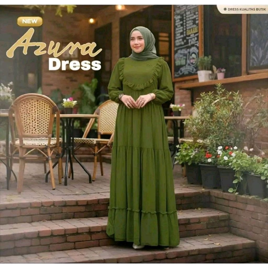 Gamis Rempel Susun Premium - Gamis Rempel Bawah - Abaya Rempel Susun