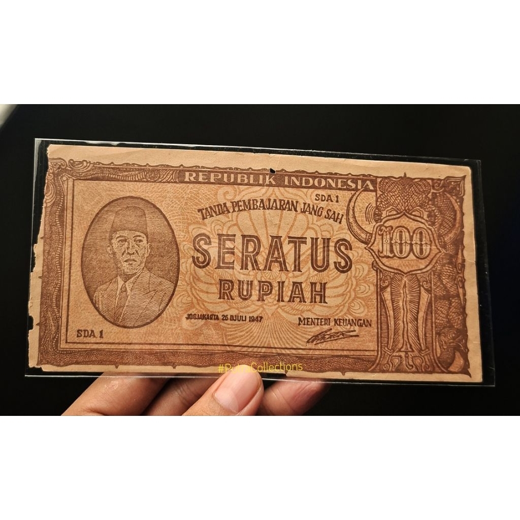 uang 100 rupiah sukarno ori tahun 1947 (42)