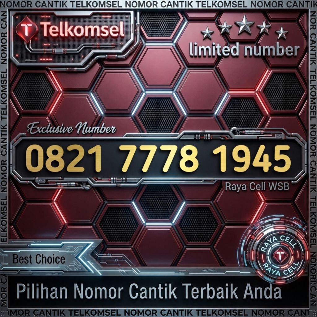 Nomor Cantik Simpati Seri Tahun Kemerdekaan Indonesia 1945